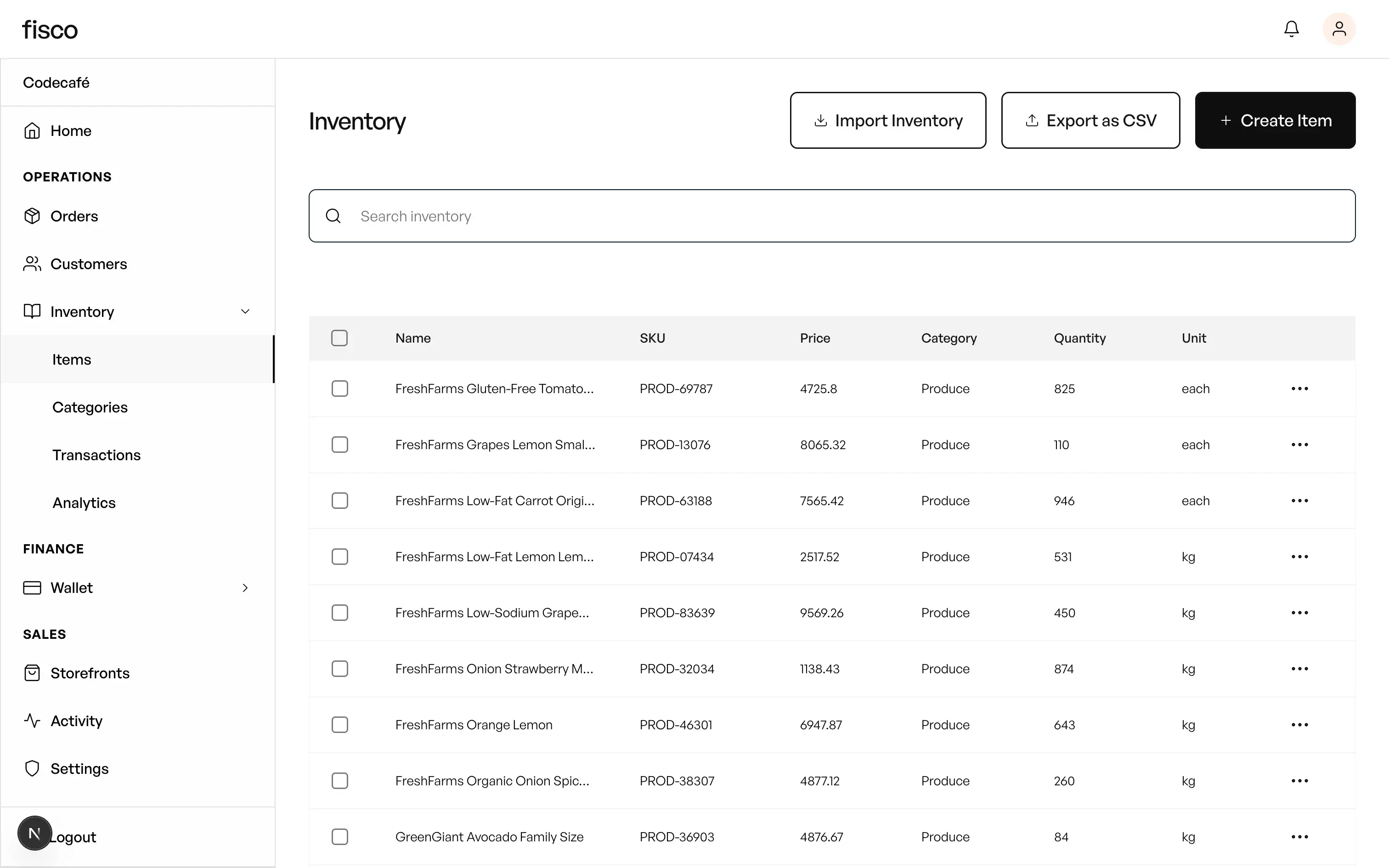 Schedules dashboard showing customer subscription management.
